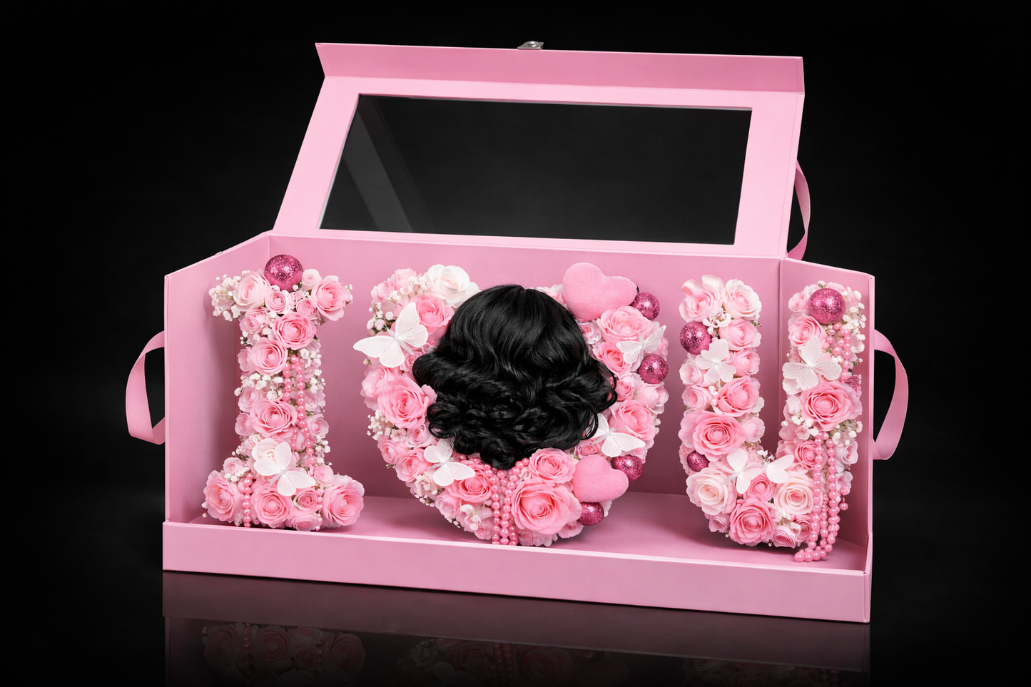 Custom Wig Unit Love Box Rose Keepsake