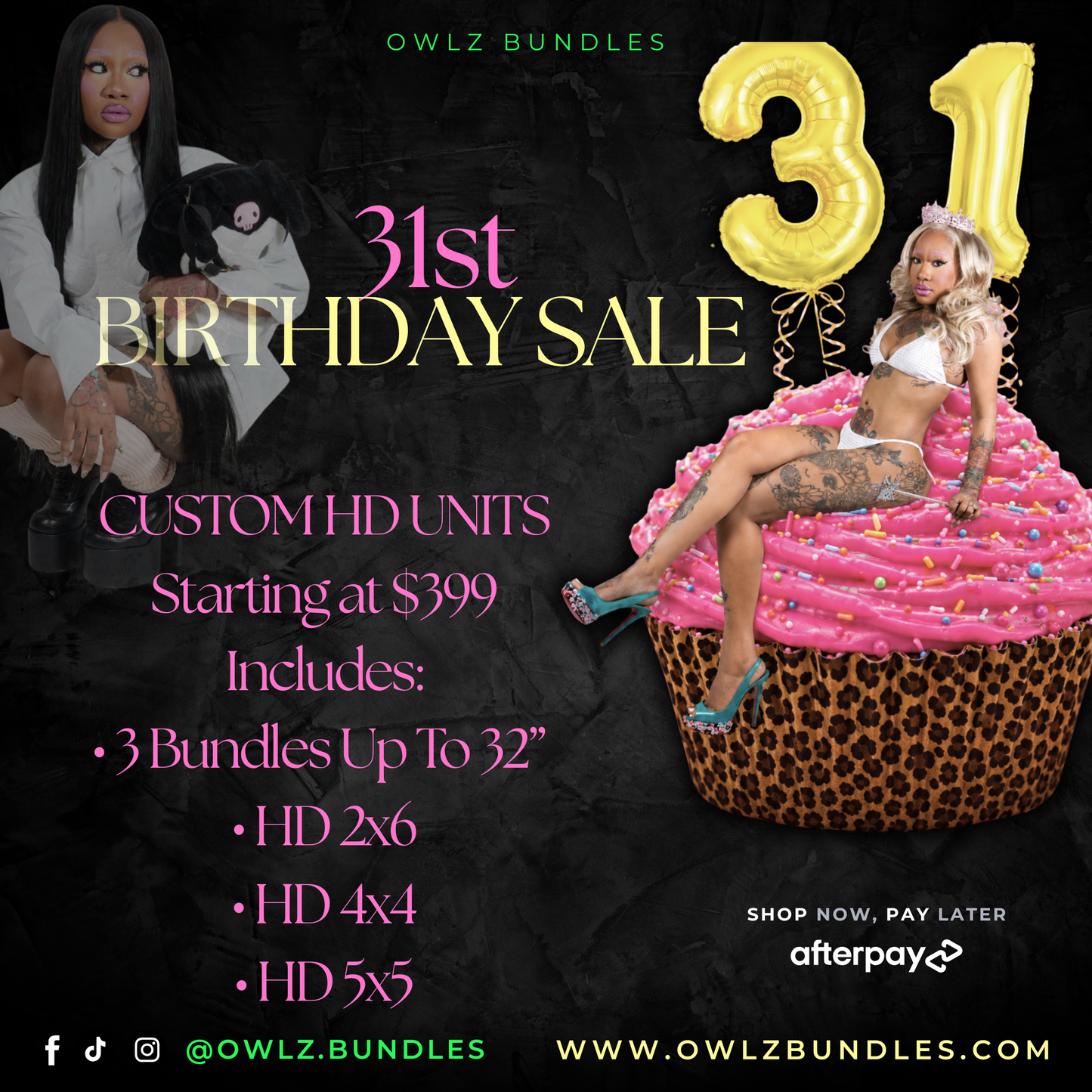 31st Birthday Sale | Custom HD Closure Unit (Up To 32”)